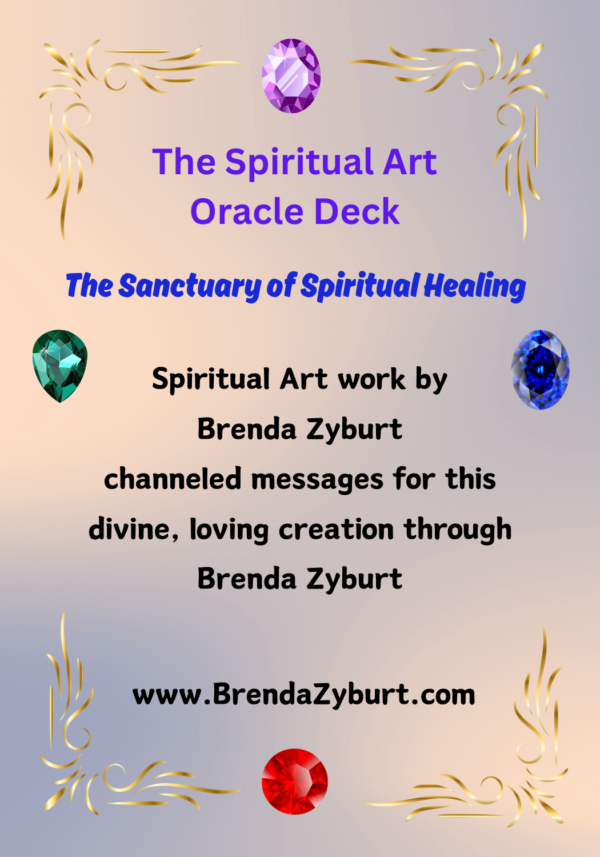 A poster with the words " spiritual art oracle deck ".