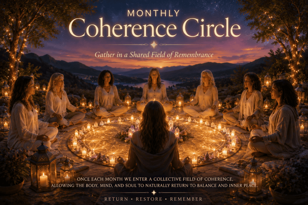 Coherence Circle at twilight serenity
